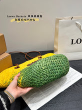 Load image into Gallery viewer, LWE032 Anagram Basket Bag / 11x9.5x6.5inch