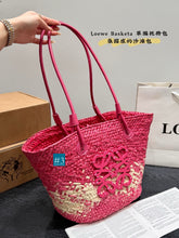 Load image into Gallery viewer, LWE032 Anagram Basket Bag / 11x9.5x6.5inch