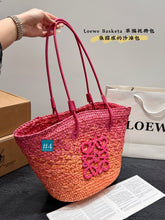 Load image into Gallery viewer, LWE032 Anagram Basket Bag / 11x9.5x6.5inch