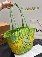 Load image into Gallery viewer, LWE032 Anagram Basket Bag / 11x9.5x6.5inch