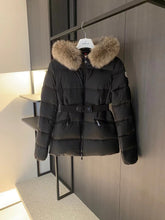 Load image into Gallery viewer, CLTH417 Moncler Boed Black Hooded Shearling Short Down Jacket / Size1/2/3/4