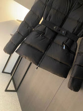 Load image into Gallery viewer, CLTH417 Moncler Boed Black Hooded Shearling Short Down Jacket / Size1/2/3/4