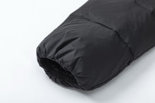 Load image into Gallery viewer, CLTH419 Boedic Black Hooded Shearling Long Down Jacket / Size0/1/2/3/4