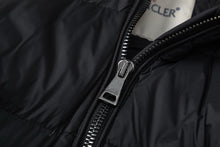 Load image into Gallery viewer, CLTH419 Boedic Black Hooded Shearling Long Down Jacket / Size0/1/2/3/4