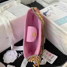 Load image into Gallery viewer, CC869 Small/Medium Hobo Bag / Pink/Yellow/Blue/Black/White