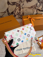 Load image into Gallery viewer, LB1476 LV x Takashi Murakami White Multicolore Pochette / 23cm