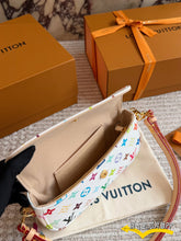 Load image into Gallery viewer, LB1476 LV x Takashi Murakami White Multicolore Pochette / 23cm