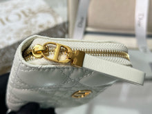 Load image into Gallery viewer, DR345 Dior Caro Compact Zipped Wallet / HIGHEST QUALITY VERSION / 4.5 x 3.5 x 1.5 inches