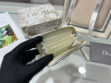 Load image into Gallery viewer, DR345 Dior Caro Compact Zipped Wallet / HIGHEST QUALITY VERSION / 4.5 x 3.5 x 1.5 inches