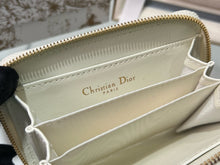 Load image into Gallery viewer, DR345 Dior Caro Compact Zipped Wallet / HIGHEST QUALITY VERSION / 4.5 x 3.5 x 1.5 inches