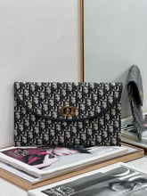 Load image into Gallery viewer, DR435 30 Montaigne Avenue Pouch with Flap / HIGHEST QUALITY VERSION / 12 x 7 x 1 inches