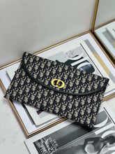 Load image into Gallery viewer, DR435 30 Montaigne Avenue Pouch with Flap / HIGHEST QUALITY VERSION / 12 x 7 x 1 inches