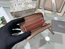 Load image into Gallery viewer, DR345 Dior Caro Compact Zipped Wallet / HIGHEST QUALITY VERSION / 4.5 x 3.5 x 1.5 inches