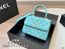 Load image into Gallery viewer, CC957 Flap Bag with Top Handle / 6.6 × 9.8 × 4.7 in