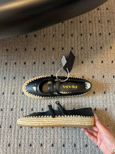Load image into Gallery viewer, SE1664 Prada Nappa leather and Raffia Ballerinas / Size5-11