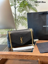 Load image into Gallery viewer, YSK364 CALYPSO Medium in Grained Lambskin / 11" x 8.7" x 4.7"