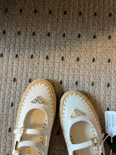 Load image into Gallery viewer, SE1665 Prada Nappa leather and Raffia Ballerinas / Size5-11