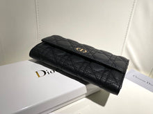 Load image into Gallery viewer, DR618 Dior Caro Long Wallet / 19 x 10.5 x 3.5 cm