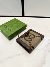 Load image into Gallery viewer, GC623 GG Medium Wallet with Bamboo / 5.1"W x 3.3"H x 0.8"D