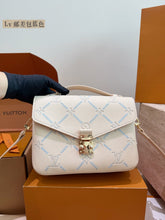 Load image into Gallery viewer, LB1483 LV Pochette Métis / White & Blue Monogram Empreinte / 25 cm