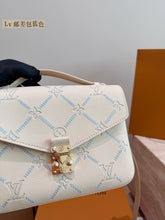 Load image into Gallery viewer, LB1483 LV Pochette Métis / White & Blue Monogram Empreinte / 25 cm