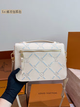 Load image into Gallery viewer, LB1483 LV Pochette Métis / White & Blue Monogram Empreinte / 25 cm