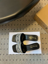 Load image into Gallery viewer, SE1608 Dior Dway Heeled Slide 3.5cm(1.5inch) / Size4-11