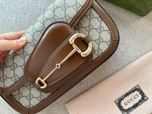 Load image into Gallery viewer, GC599 Gucci Horsebit 1955 Small Shoulder Bag / 10.4"W x 6.7-4.1"H x 3.1-1.6"D