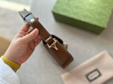 Load image into Gallery viewer, GC599 Gucci Horsebit 1955 Small Shoulder Bag / 10.4"W x 6.7-4.1"H x 3.1-1.6"D