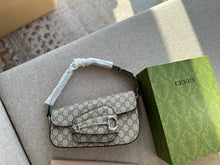 Load image into Gallery viewer, GC600 Gucci Horsebit 1955 Small Shoulder Bag / 10.4"W x 6.7-4.1"H x 3.1-1.6"D