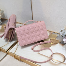 Load image into Gallery viewer, DR411 My Dior Top Handle Bag / 9.5x5.5x3inches