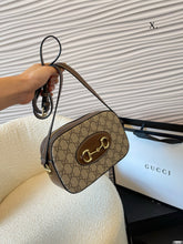 Load image into Gallery viewer, GC601 Gucci Horsebit 1955 Small Shoulder Bag / 7.9"W x 5.1"H x 2.4"D