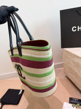 Load image into Gallery viewer, CC1441 Chanel Coco Beach Tote / Woven Multi / 48 x 29 cm