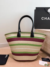 Load image into Gallery viewer, CC1441 Chanel Coco Beach Tote / Woven Multi / 48 x 29 cm