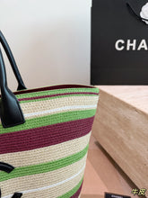 Load image into Gallery viewer, CC1441 Chanel Coco Beach Tote / Woven Multi / 48 x 29 cm