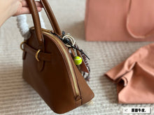 Load image into Gallery viewer, MIU002 Aventure Nappa Leather Top-handle Bag / 6.7x13x4.3inch