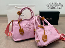 Load image into Gallery viewer, PD354 Linen Blend Small/Large Handbag