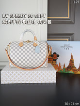 Load image into Gallery viewer, LB1490 LV Speedy 30 Soft / White Damier Azur Canvas / 30 x 21 cm