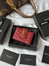 Load image into Gallery viewer, YSK383 CASSANDRE MATELASSÉ Flap Card Cases / HIGHEST QUALITY VERSION / 3.9x2.5x0.8inch