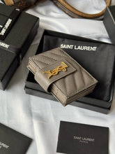 Load image into Gallery viewer, YSK386 CASSANDRE MATELASSÉ Flap Card Cases / HIGHEST QUALITY VERSION / 3.9x2.5x0.8inch
