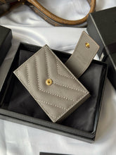 Load image into Gallery viewer, YSK386 CASSANDRE MATELASSÉ Flap Card Cases / HIGHEST QUALITY VERSION / 3.9x2.5x0.8inch