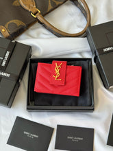 Load image into Gallery viewer, YSK388 CASSANDRE MATELASSÉ Flap Card Cases / HIGHEST QUALITY VERSION / 3.9x2.5x0.8inch