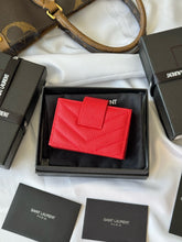Load image into Gallery viewer, YSK388 CASSANDRE MATELASSÉ Flap Card Cases / HIGHEST QUALITY VERSION / 3.9x2.5x0.8inch
