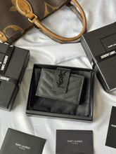 Load image into Gallery viewer, YSK390 CASSANDRE MATELASSÉ Flap Card Cases / HIGHEST QUALITY VERSION / 3.9x2.5x0.8inch