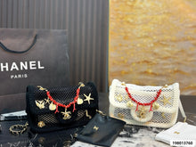Load image into Gallery viewer, CC1455 CHANEL Tweed Flap Bag / 21 x 15 x 8 cm