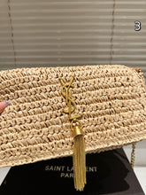 Load image into Gallery viewer, YSK417 Kate 99 Tassel in Raffia / 10.2 x 5.3 x 1.7 INCHES