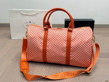 Load image into Gallery viewer, PD368 Medium Prada Symbole Embroidered Fabric Travel Bag / 17.7x10.2x9.1inch