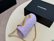 Load image into Gallery viewer, CC973 Mini Flap Bag with Top Handle / 4.7 × 7.8 × 2.3 in