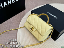 Load image into Gallery viewer, CC973 Mini Flap Bag with Top Handle / 4.7 × 7.8 × 2.3 in