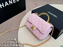 Load image into Gallery viewer, CC973 Mini Flap Bag with Top Handle / 4.7 × 7.8 × 2.3 in